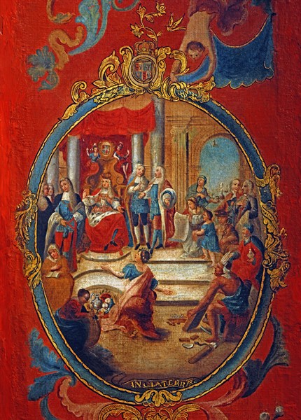 Paravent des Nations : Allégorie des nations européennes (détail)