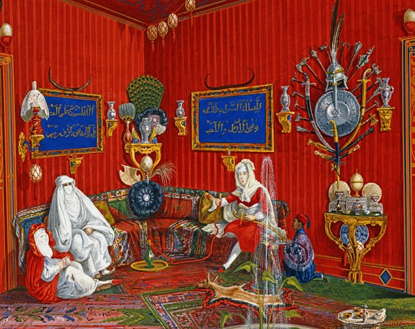 Germano Prosdocimi, Oriental room of the Villa Lazarovich in Trieste (detail)