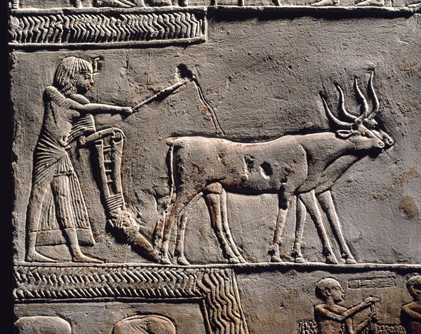 Horemheb labourant les champs d'Ialou