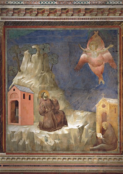 Giotto, Saint François reçoit les stigmates sur le mont Verna