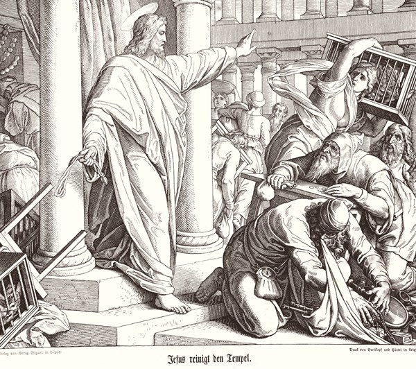 Carolsfeld, Jésus chasse les marchands du Temple