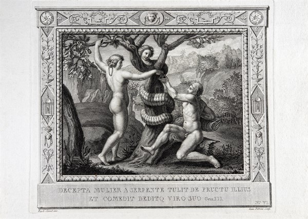 La Genèse, chapitre 3 : Le péché originel, Adam et Eve mangent le fruit défendu
