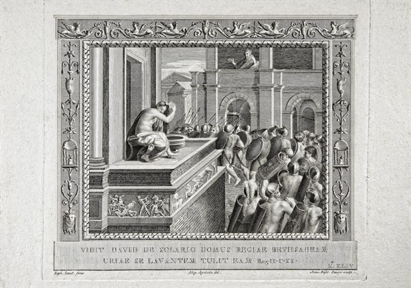 Deuxième Livre de Samuel, chapitre 11 : David voit Bethsabée se laver du balcon de la maison royale