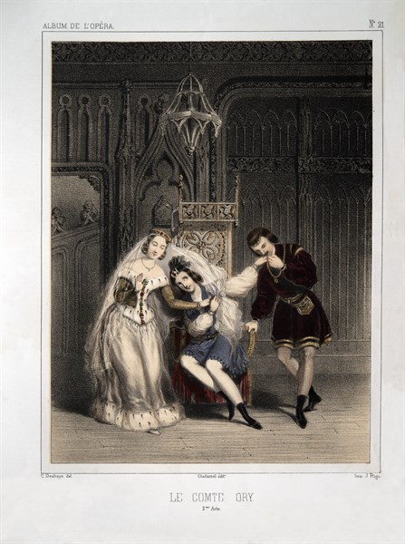 Second act of the opera "The Count of Ory" by Rossini