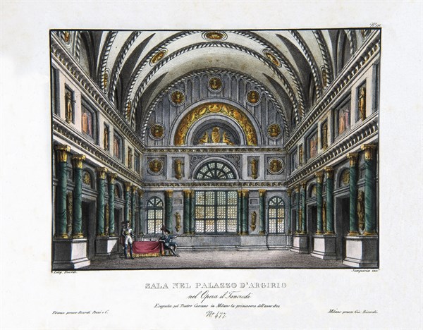 Set design for Rossini's opera ‘Tancredi'