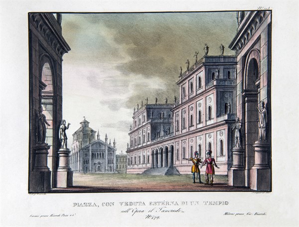 Set design for Rossini's opera ‘Tancredi'