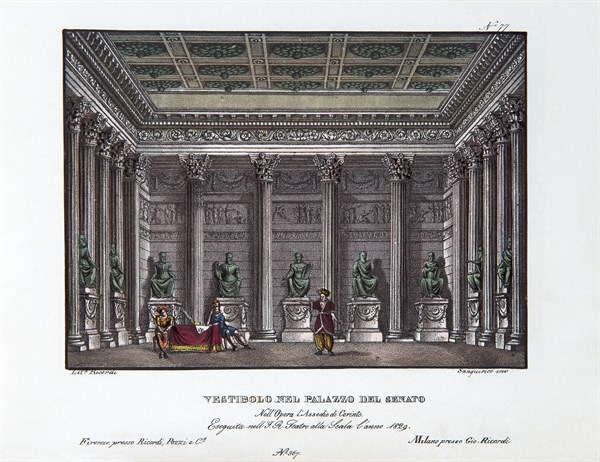 Set for the opera ‘Le siège de Corinthe’ by Rossini