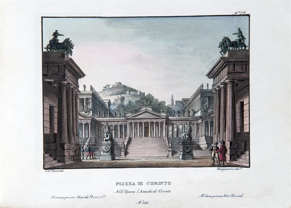 Set for the opera ‘Le siège de Corinthe’ by Rossini