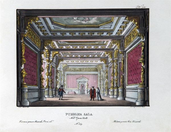 Set design for Rossini's opera ‘Otello