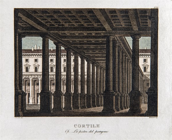 Set design for Rossini's opera ‘La pietra del Paragone'