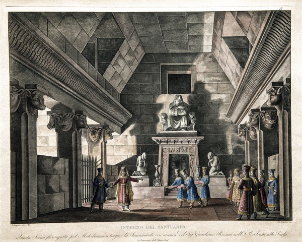 Set design for Rossini's opera ‘Semiramide'