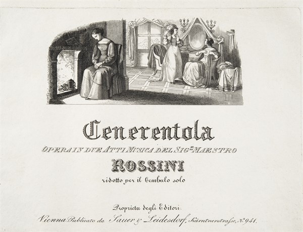 Frontispiece to the libretto of Rossini's ‘La Cenerentola'