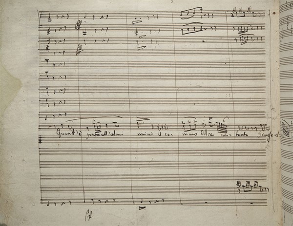 Score of the opera ‘Elisabetta, regina d'Inghilterra’ by Rossini