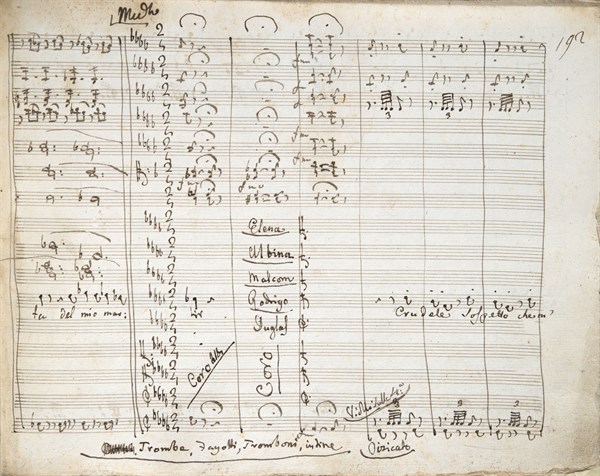 Partition de l'opéra "La femme du lac" de Rossini