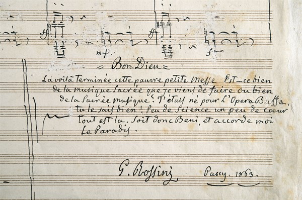Score of Rossini's ‘Petite messe solennelle'