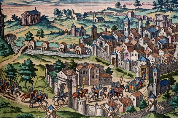 Hogenberg, La Prise de Nîmes, 14-15 novembre 1569