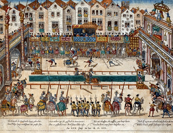 Hogenberg, Tournament in honour of the marriage of Philip II of Spain and Elizabeth, 1559