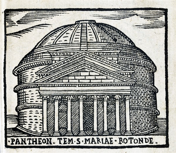 Pantheon Tem. S. Mariae Rotonde: The Pantheon in Rome