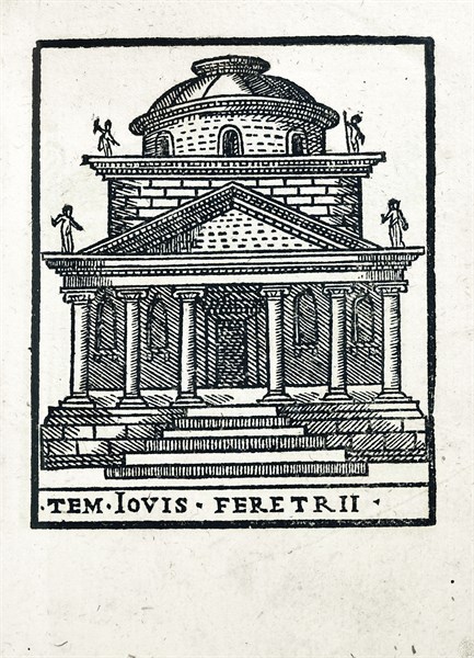Tem. Iovis Feretrii: Temple of Jupiter Feretrien in Rome