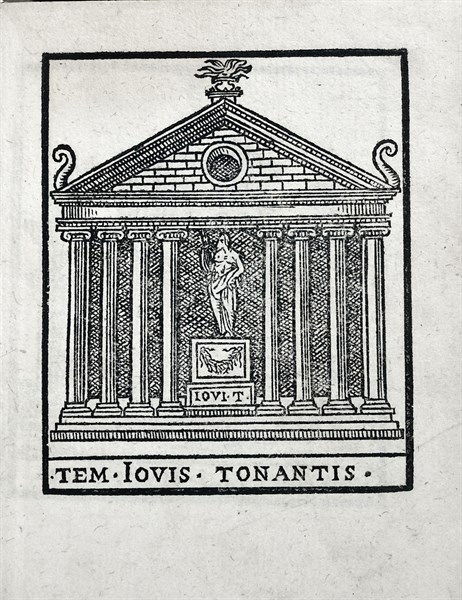 Tem. Ionis Tonantis: Temple of Jupiter Tonans in Rome