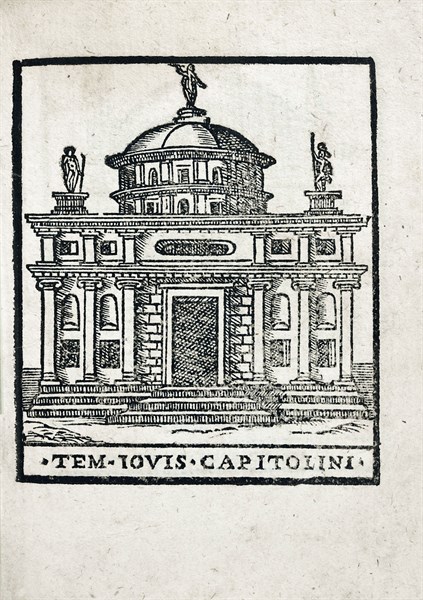 Tem. Ionis Capitolini: Temple of Jupiter Capitolinus in Rome