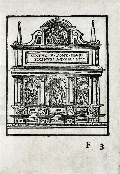 Fountain of the Acqua Felice of Pope Sixtus V in Rome