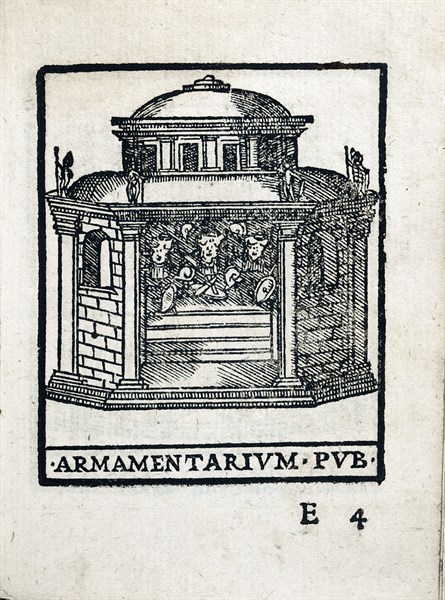 Armamentarium Pub.: Weapons and armour depot for Roman troops in Rome