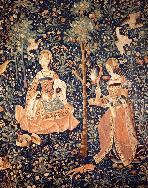 La tenture de la Vie Seigneuriale : La Broderie
