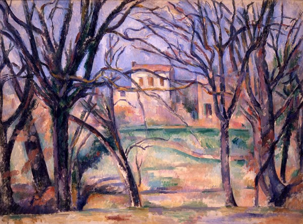 Cézanne, Arbres et maisons