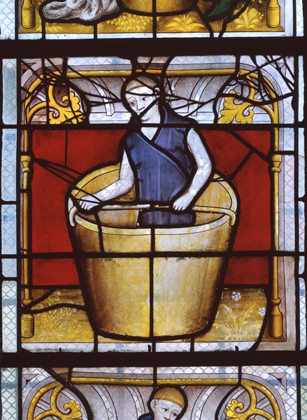 Vitrail des drapiers, Collégiale Notre-Dame à Semur-en-Auxois