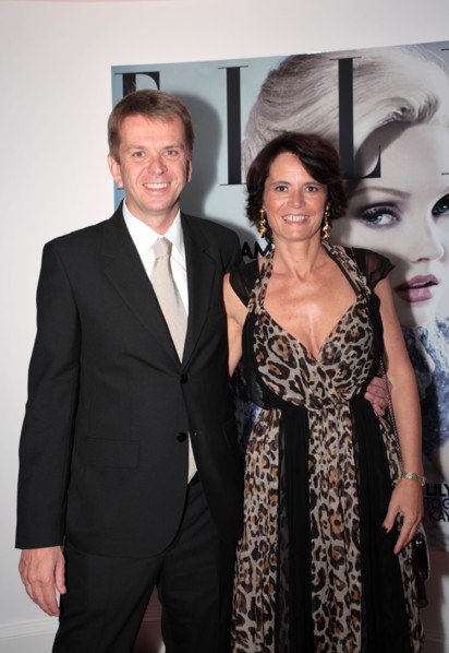 Franck Espiasse-Cabau with his wife