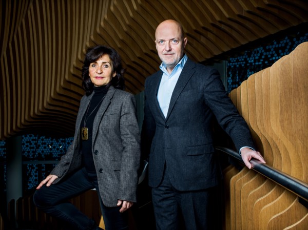 Corinne Mréjen and Pierre Louette