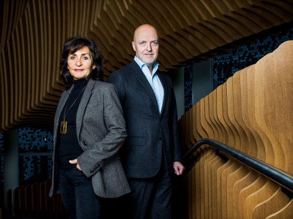 Corinne Mréjen and Pierre Louette