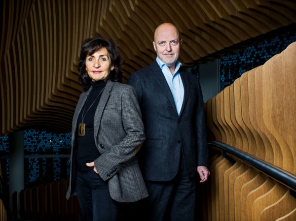 Corinne Mréjen and Pierre Louette