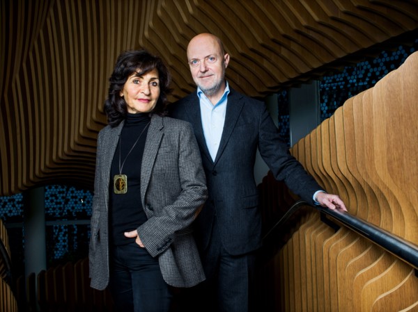 Corinne Mréjen and Pierre Louette
