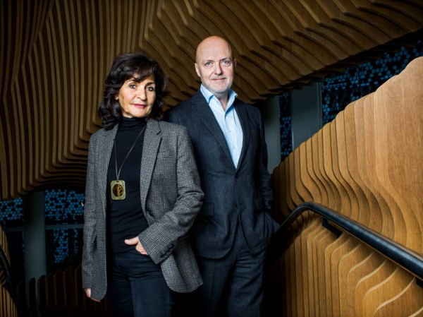 Corinne Mréjen and Pierre Louette