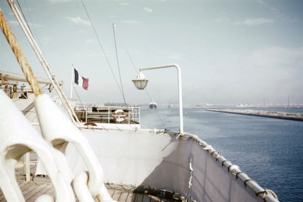 Crossing the Suez Canal, 1958