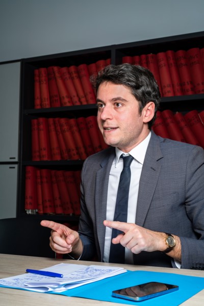 Gabriel Attal, 2023