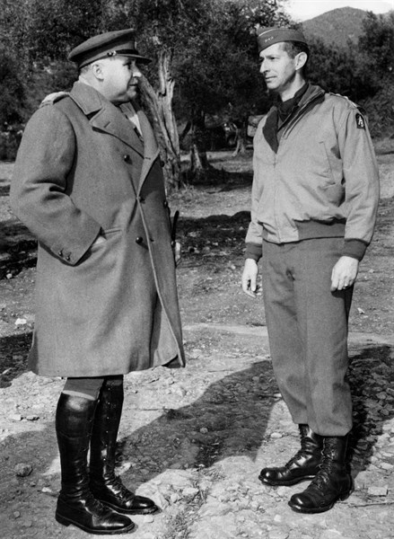 British and U.S. Generals meet on Italian front (March 3,1944)
