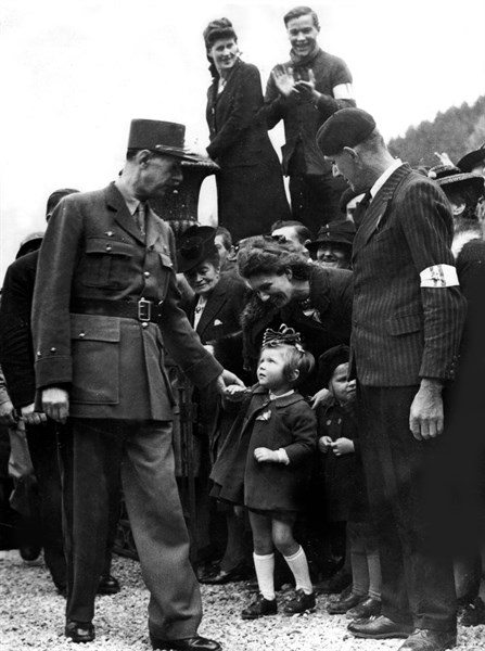 Général de Gaulle à Maiche, automne 1944