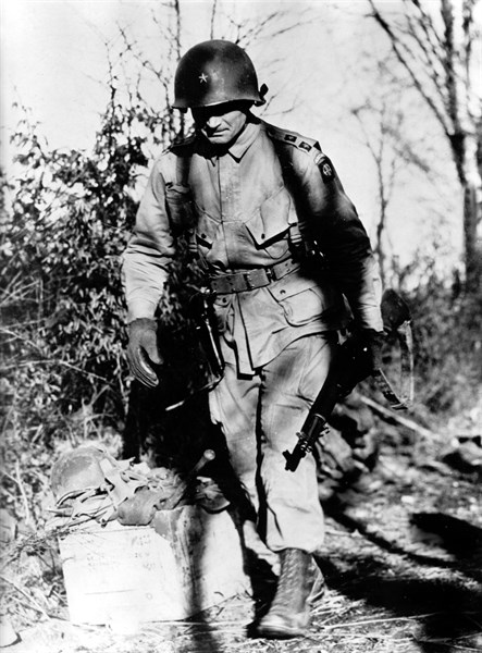 Général américain en Belgique (Décembre 1944)