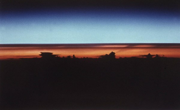 Sunset panorama from STS 43