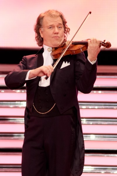 Musician Andre Rieu performs during the TV programme 'Willkommen bei Carmen Nebel' ('Welcome to