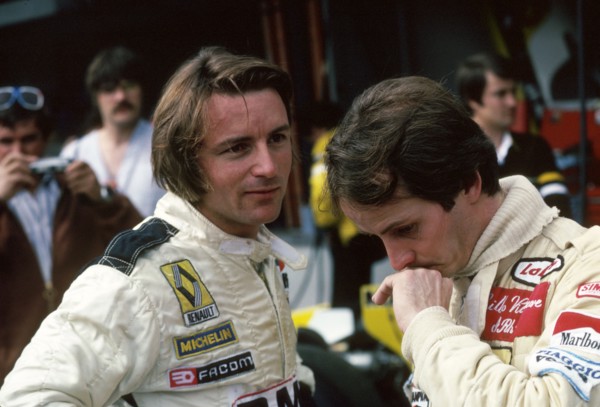 Formel 1, 1980
Boxengasse
Rene Arnoux
Gilles Villeneuve
www.hoch-zwei...