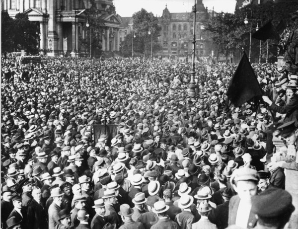 Demonstration against peace terms in 1919