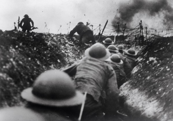 Over the top at the Somme.