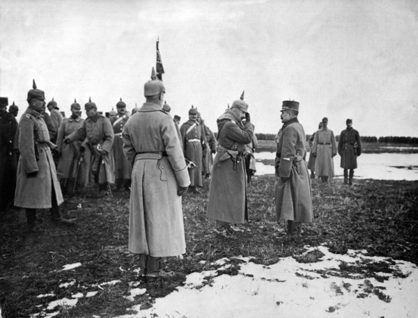 World War I - Emperor Wilhelm II visits troops in Galicia