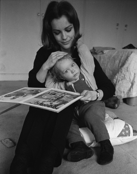 Romy Schneider et son fils David