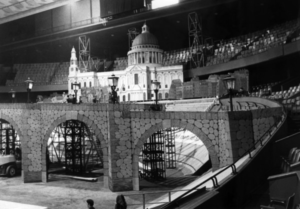 Backdrop of British Berlin Tattoo