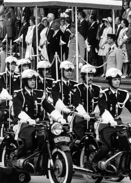 Military parade on French independence day in Berlin